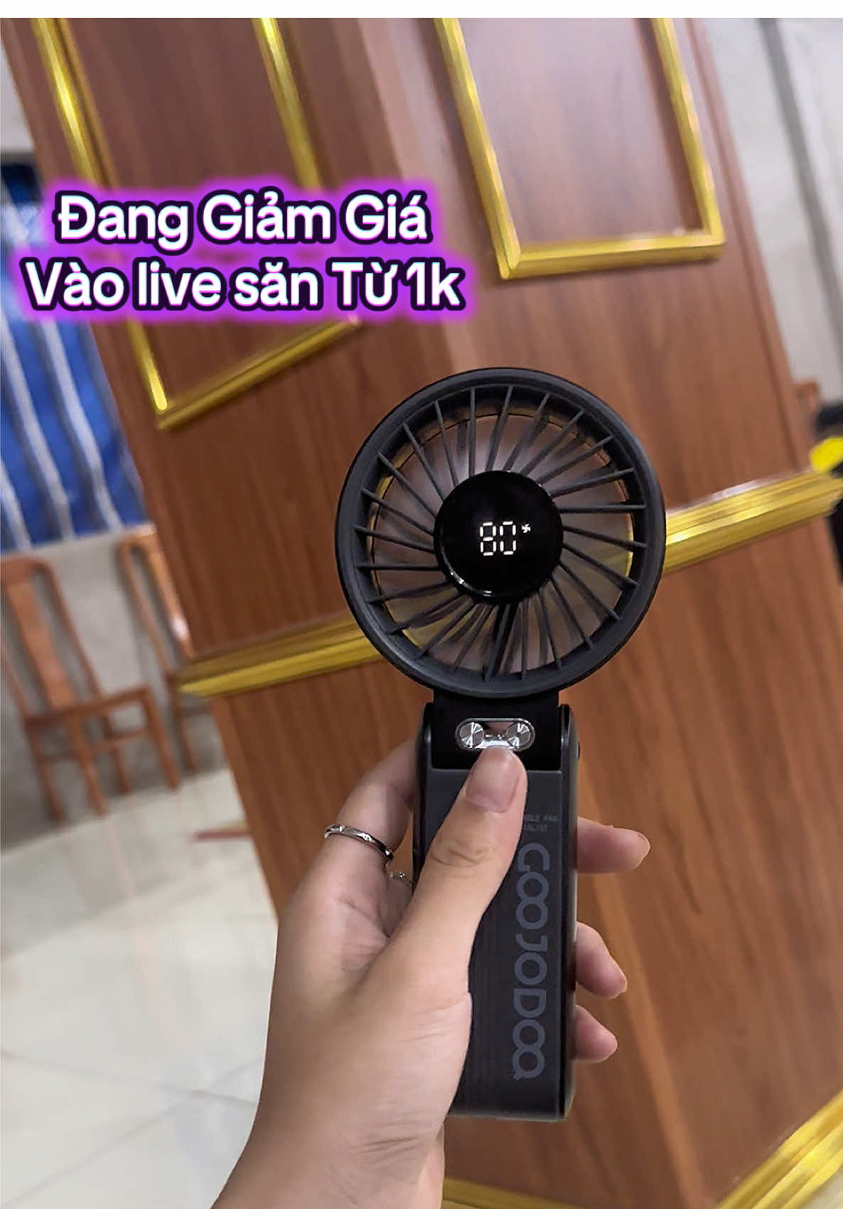 Quạt 100 cấp độ gió đang Sale toàn bộ cửa hàng #dogiadung #quattichdien #giadungtienich #viral #tiktokshop 