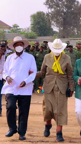 President #Museveni and #Maama Janet Museveni, attend the  graduation ceremony of secondary school teachers from Greater Ankole subregion at Ntare School for the, who have successfully completed a two-week Patriotism Development training course at Ntare School. @Commissioner Hellen Seku  #museveni #patriotism #foryoupage 