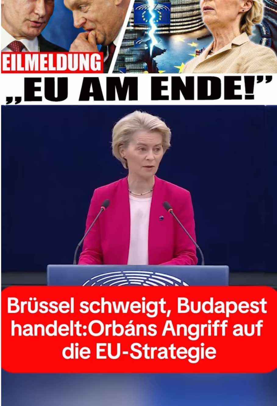 Orbán trifft Putin – Ultimatum an die EU „NUR NOCH 48 STUNDEN“! #vonderleyen #orbanviktor #afd #leyen #orban 