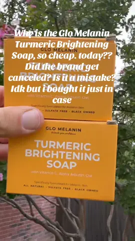 Get yours today! 😁 Glo Melanin Turmeric Brightening Soap #TikTokShop #pricesmayvary #turmericsoap 