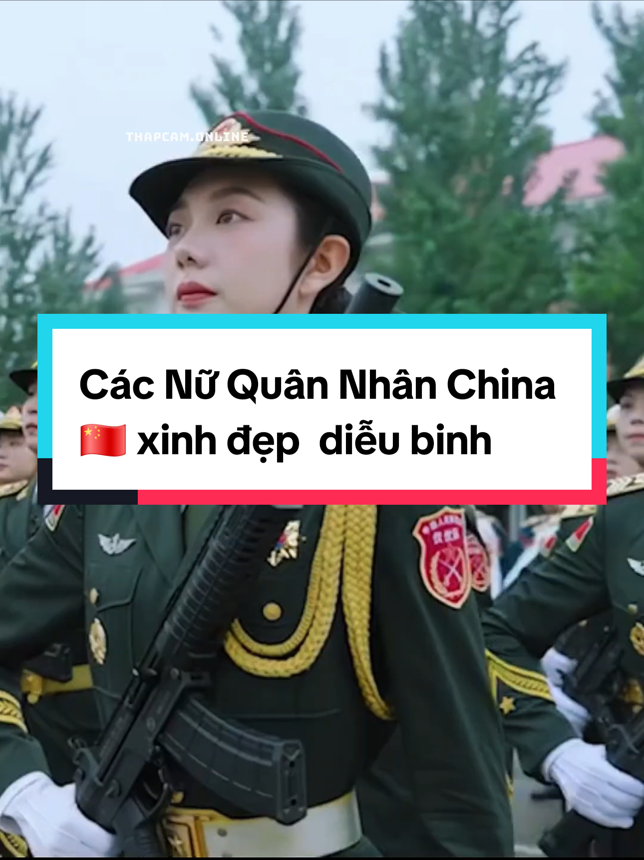 Các Nữ quân nhân xinh đẹp của Trung Quốc tập luyện và duyệt binh #chinamilitary #china #dieubinh #duyetbinh 