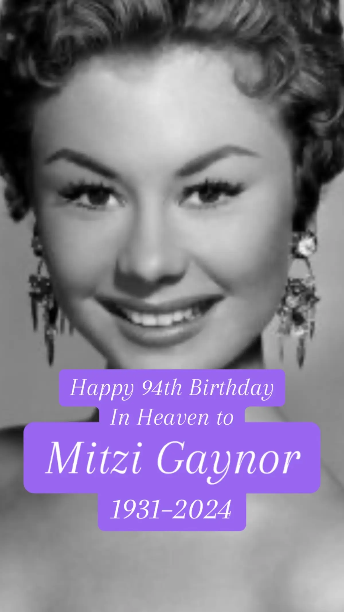 #mitzigaynor #southpacific #actress #singer #dancer 