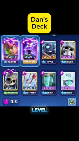 Dan's Deck #clashroyale #fyp #clash #mrpeeky #mrpeekyratemydeck 