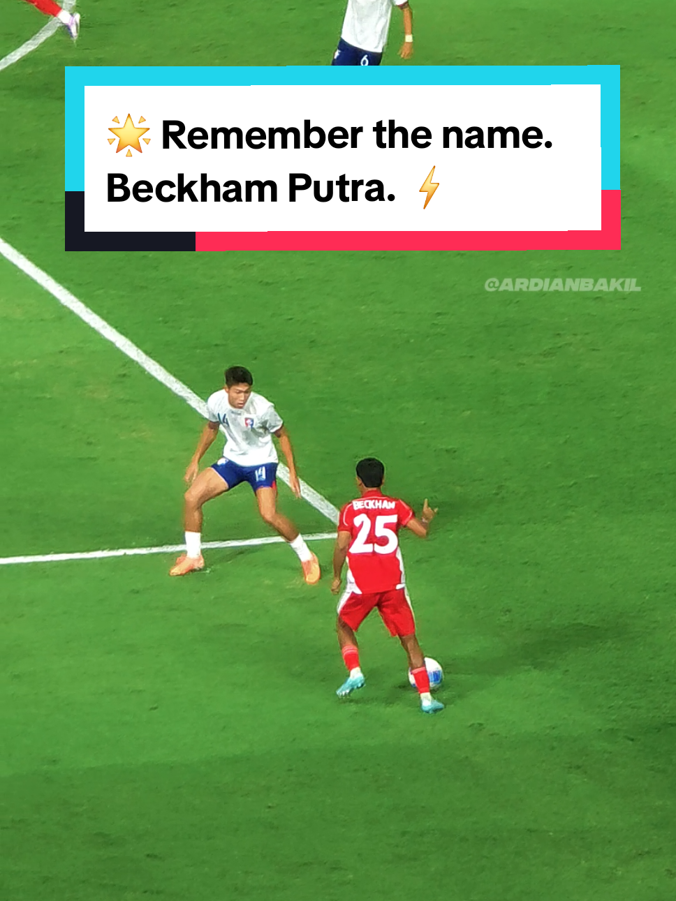 🌟 Remember the name. Beckham Putra.⚡ #beckhamputra #timnasindonesia #timnasday #gelorabungtomo 