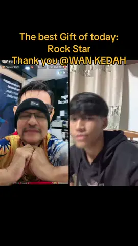 One of the best Gifts in my LIVE. Thank you, WAN KEDAH! For your support to my content.@WAN KEDAH #tiktoklive #livehighlights #livegift #rockstar 