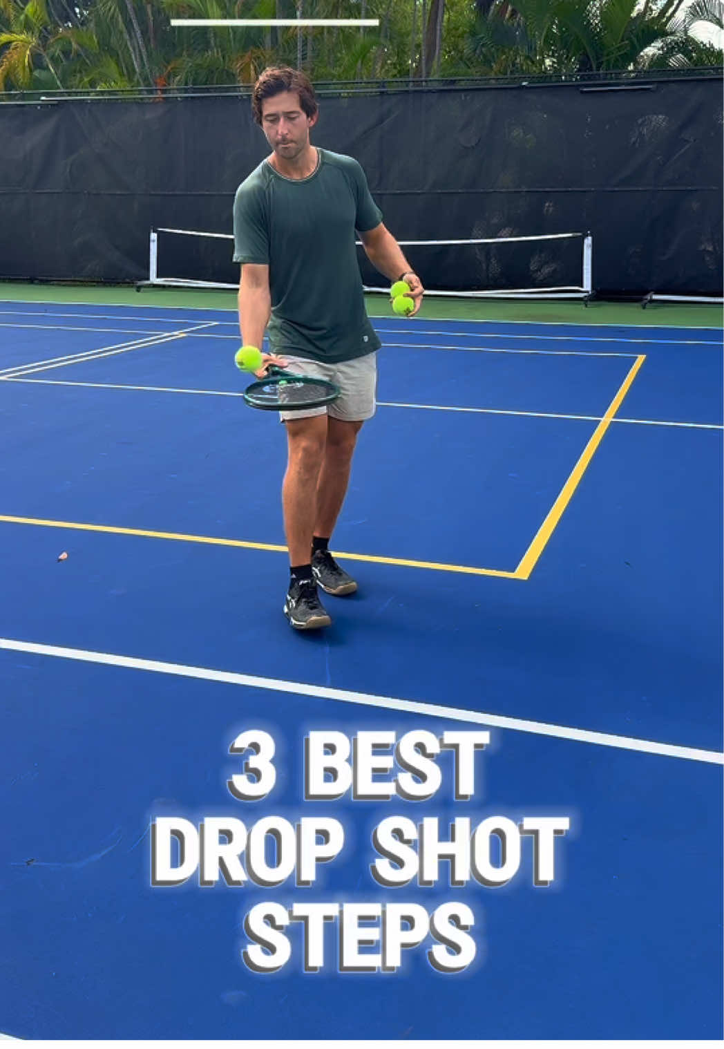 3 Best Drop Shot Steps 🎾 #tennistime #tennisworld #tennisfan #tennismatch #tenniscoach            
