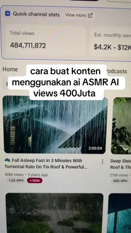 cara buat konten menggunakan ai untuk video asmr rainstorm #googlegemini #aitrend #veo3 #tutorial #videogeneration 