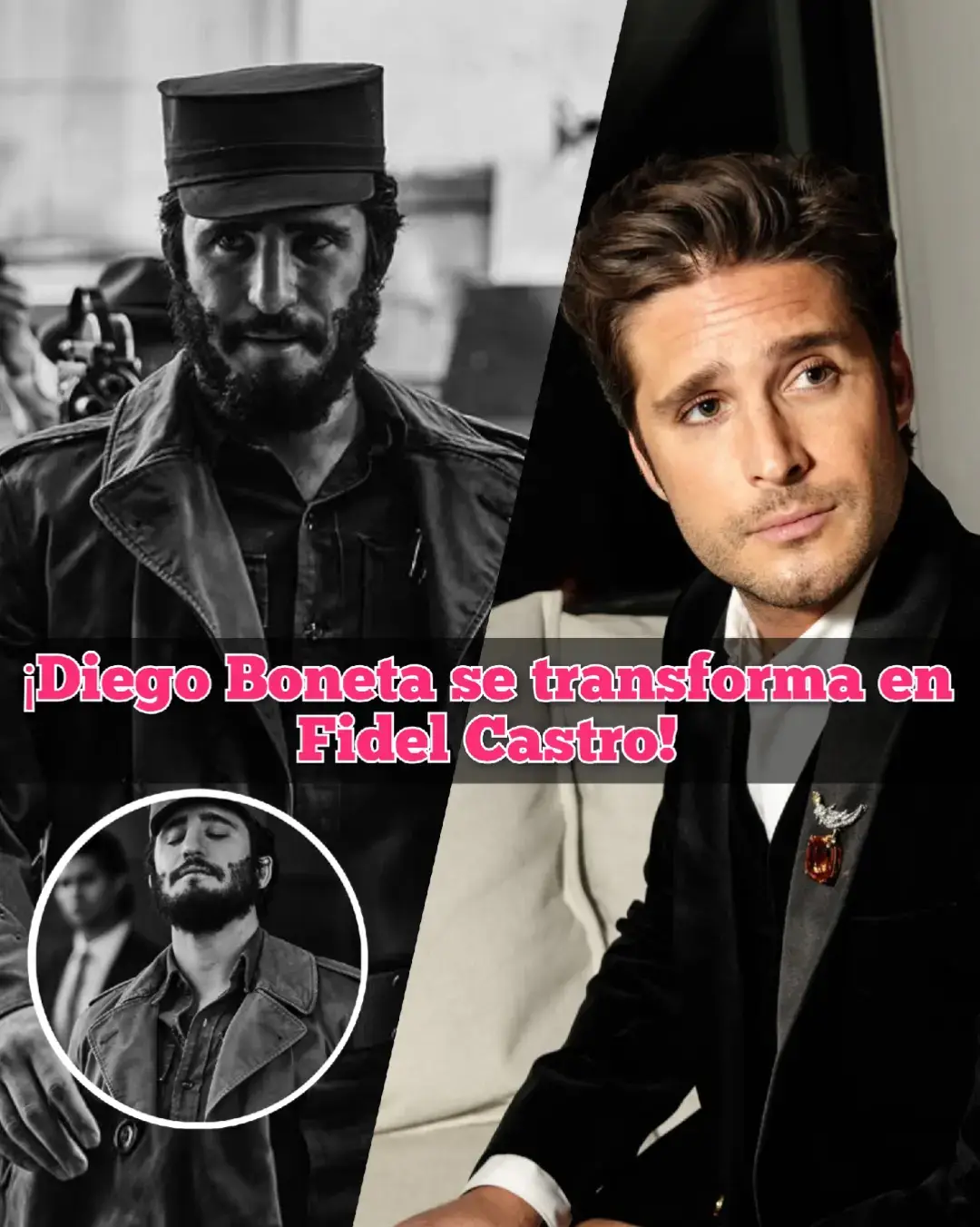 🚨🎬 El actor mexicano Diego Boneta sorprendió en redes sociales al revelar su transformación para interpretar a Fidel Castro en la película Killing Castro. En su publicación, el actor confesó que este ha sido uno de los proyectos más desafiantes y gratificantes de su carrera, destacando el honor de trabajar con un gran equipo de producción. La cinta ya está generando gran expectativa y formará parte del Festival Internacional de Cine de Toronto (TIFF). 🔥 ¿Qué opinan? ¿Les emociona ver a Diego en este papel tan polémico y complejo?