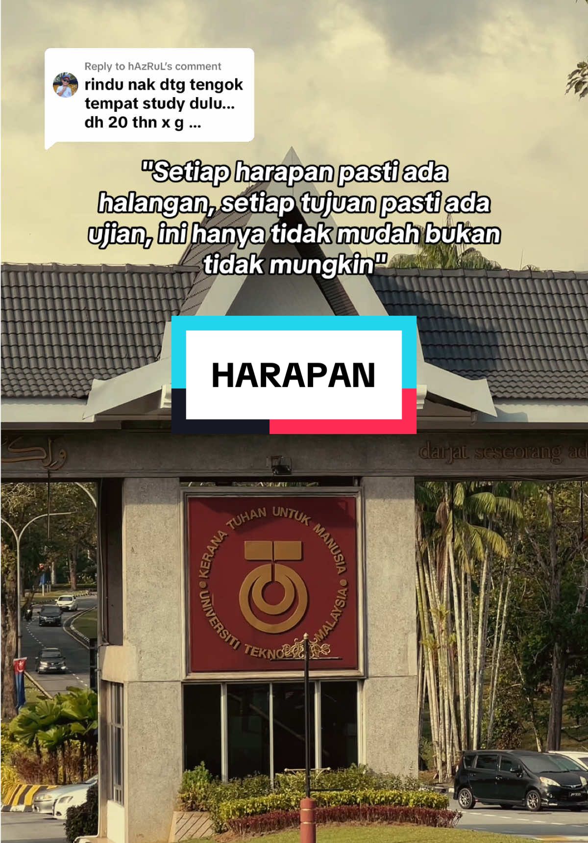 Replying to @hAzRuL Alumni UTM ✨🙋🏻‍♂️ #utm #alumniutm #university #utmskudai #johor 