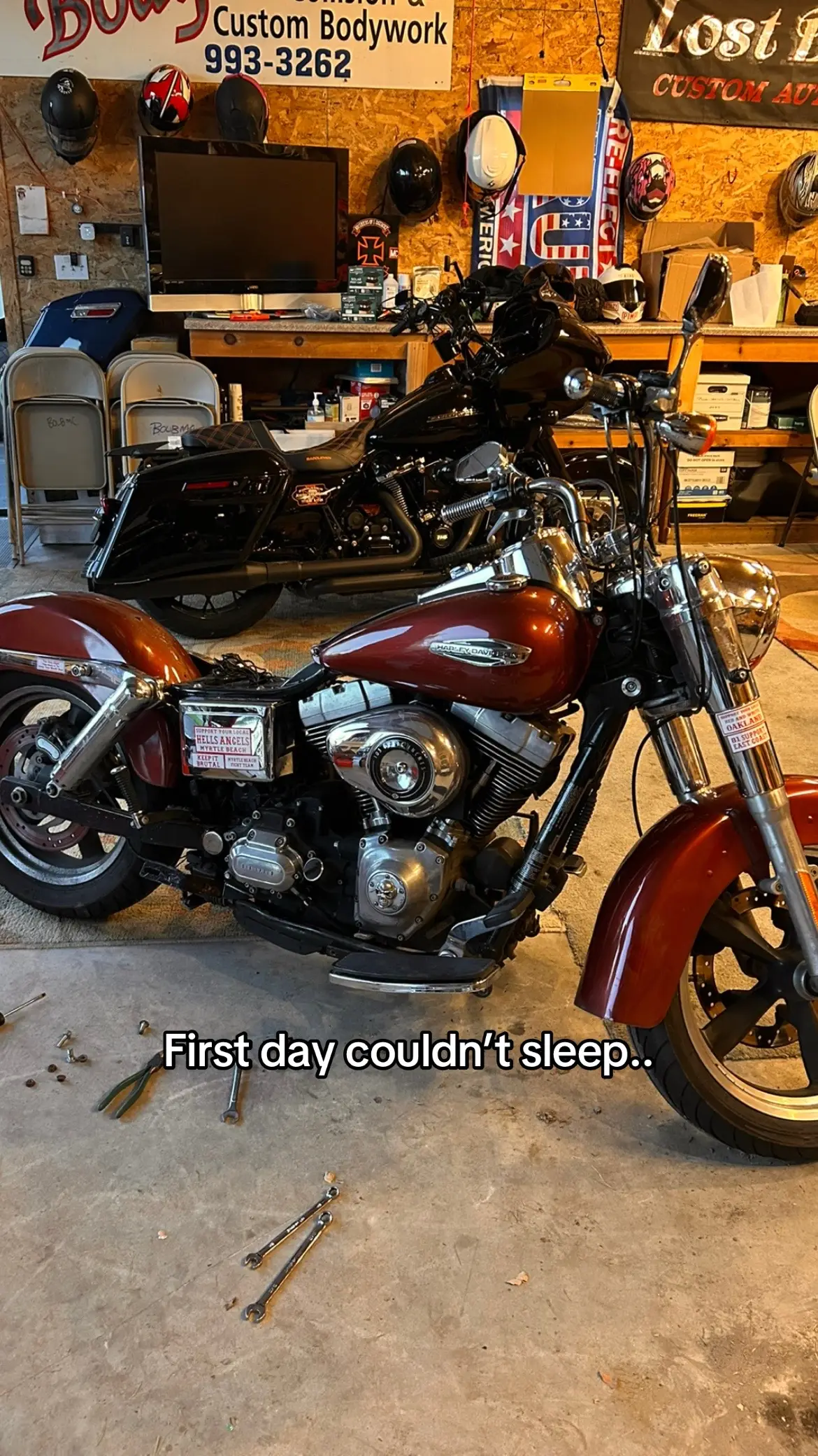 A long way to go, but she’s coming along #harleydavidsonmotorcycles #fyp #relatable 
