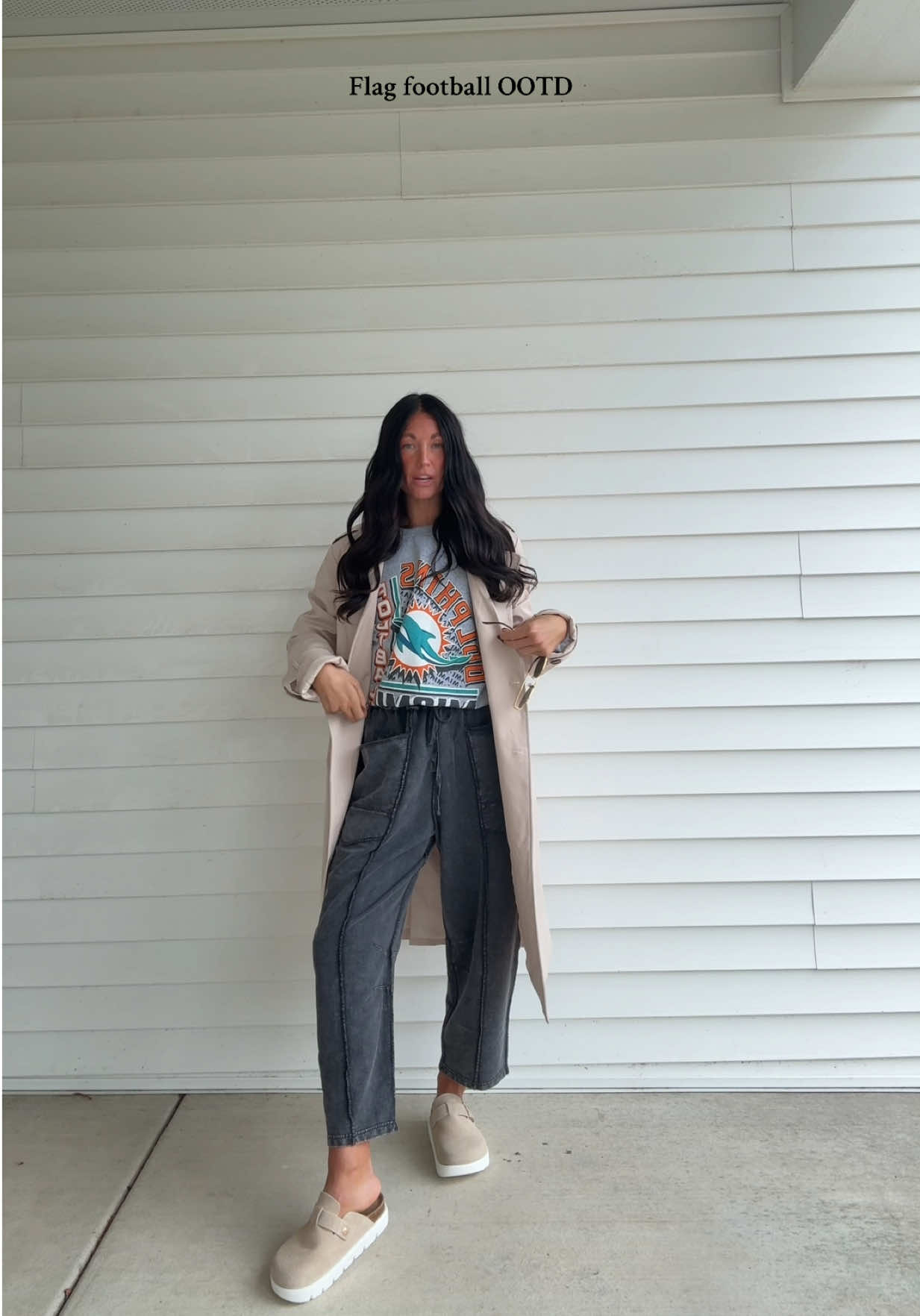 Flag football OOTD 🏈🐬🧡 @Junk Food Clothing @AttireFocusBoutique @Project Cloud Shop  #saturday #momlife #football #outfit #outfitinspo 