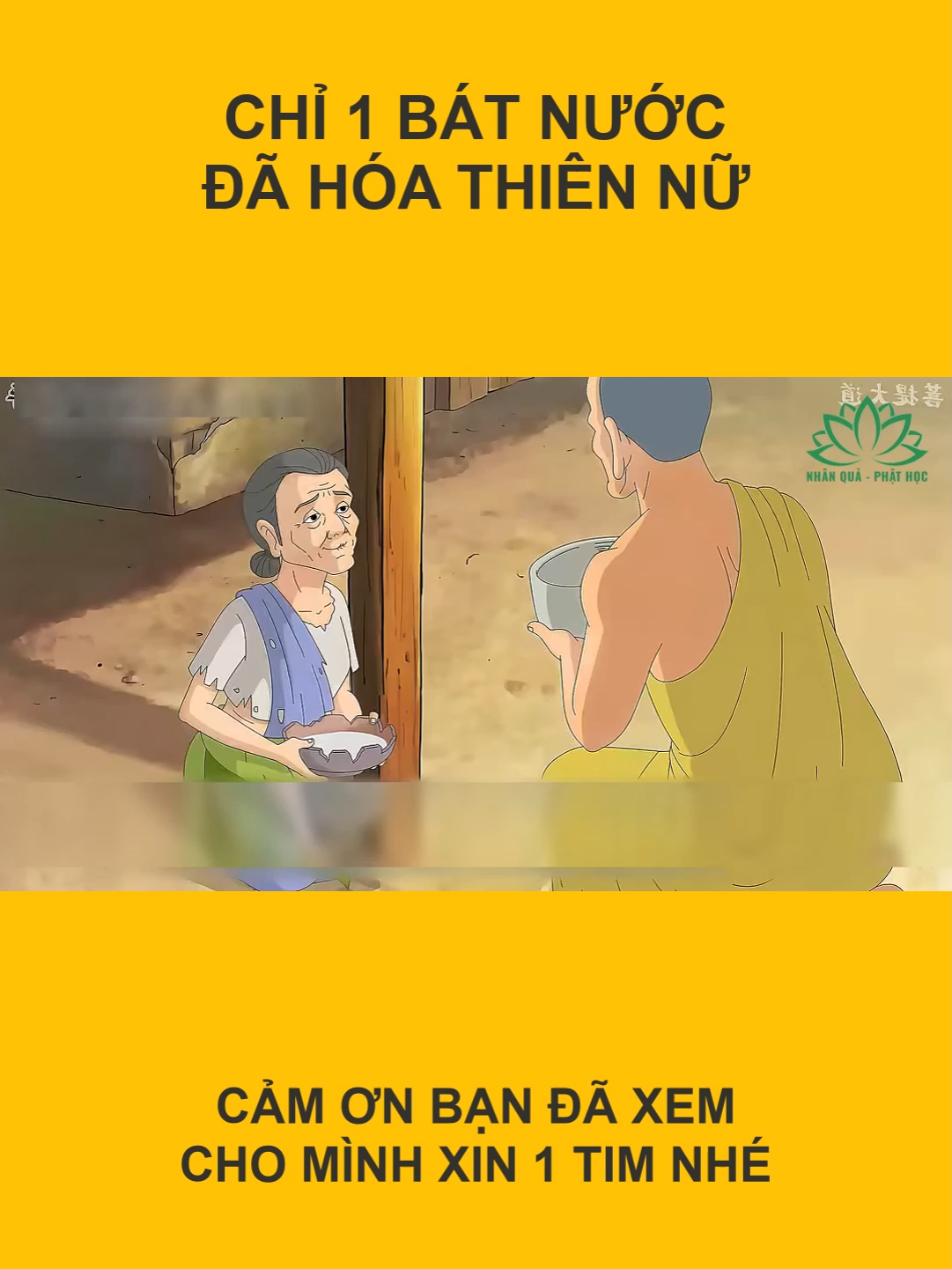 chỉ cúng dường 1 bát nước, đã hóa thiên nữ #phatphap #nhanqua #nhanquabaoung #cungduong