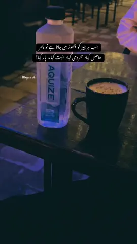 ‏جب ہر چیز کو چھوڑ ہی جانا ہے تو پھر حاصل کیا! محرومی کیا! جیت کیا،، ہار کیا؟#trending #chailover #tealover #song #viral 