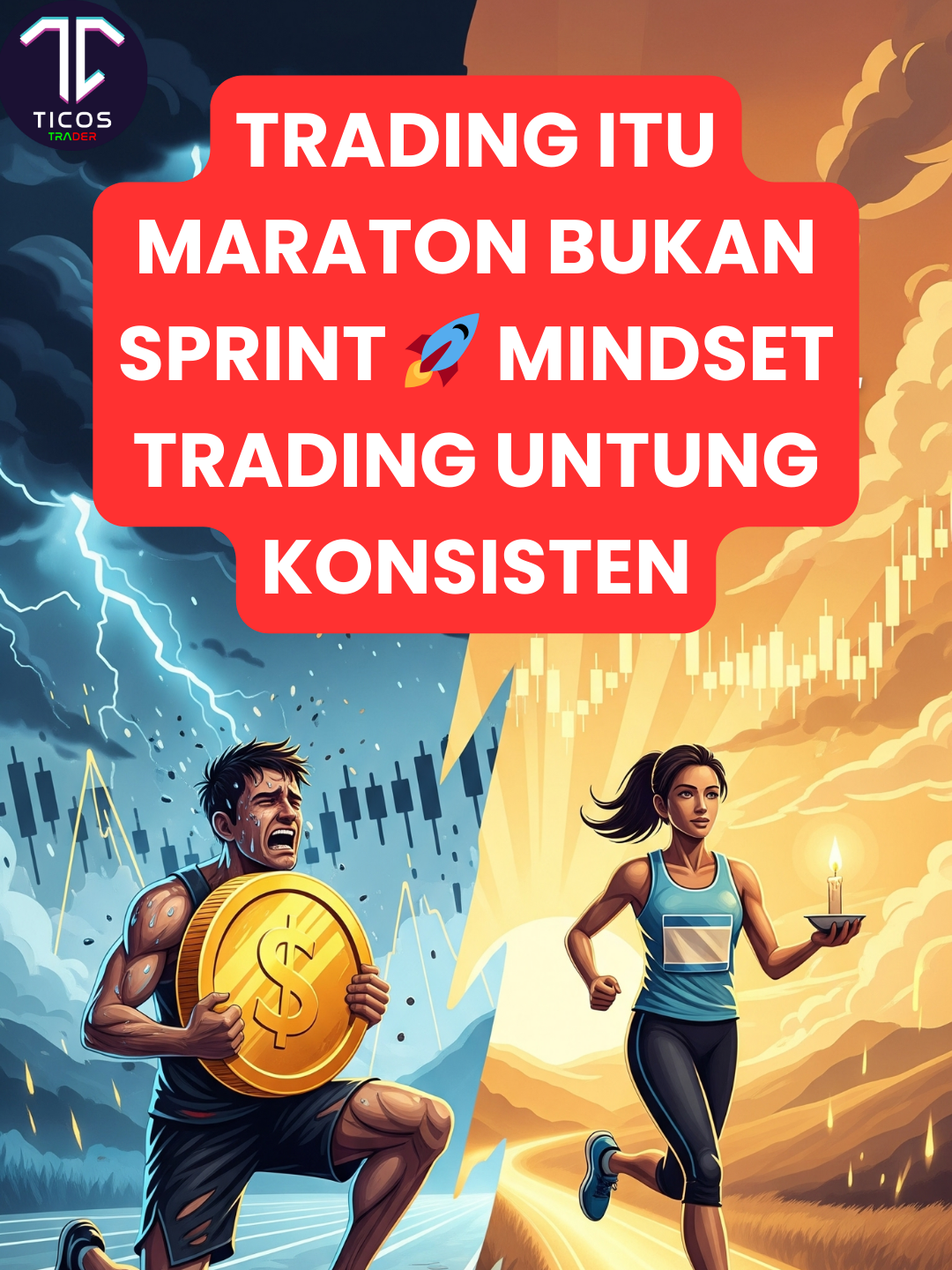 TRADING ITU MARATON BUKAN SPRINT 🚀 MINDSET TRADING UNTUNG KONSISTEN 