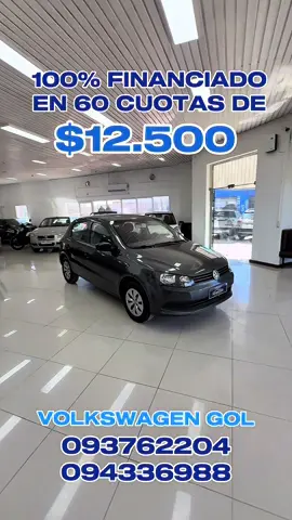Volkswagen Gol🚘 Motor 1.6 2015 •Aire acondicionado •Vidrios eléctricos  delanteros  •Comandos al volante  •Doble airbag •Alarma •Bloqueo central  •Dirección hidráulica •Combustible nafta   •Transmisión manual  Patente: 6 cuotas de $2.955 13.500 USD  Documentación en regla y pronta para transferir 🪪 Financiación de la casa ✍🏼 y/o bancaria 🏦  Financiación bancaria hasta en 60 cuotas (primer cuota diferida)! ÚNICOS REQUISITOS: - ingreso mensual mayor a $20.000 - 6 meses de antigüedad laboral - no estar en clearing Simulación bancaria en el momento, sin costo ni compromiso!  Financiación a sola firma ✍🏼 SI NO CUMPLES CON NADA DE LO ANTERIOR TAMBIÉN TENEMOS UNA FINANCIACIÓN PARA VOS. Obtené hasta el 50% del valor del vehículo hasta en 36 cuotas. Tú auto te espera! 🤝 Para mayor asesoramiento  📲 094336988 - Uruguay🇺🇾 📲 093762204 - Uruguay🇺🇾