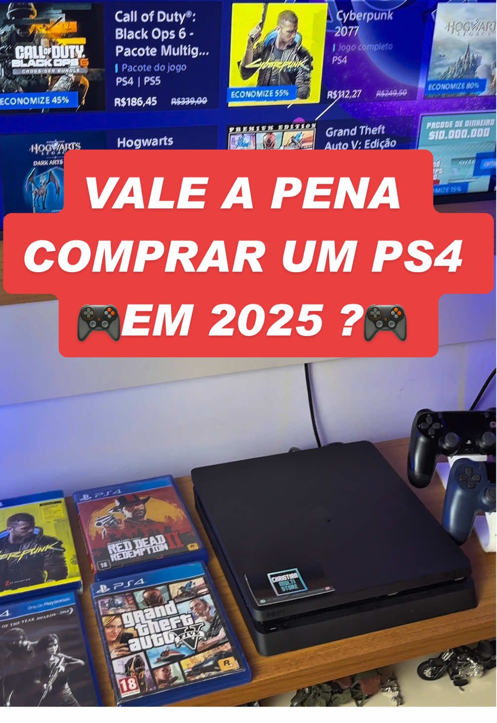 Vale a pena comprar um videogame PlayStation 4 Slim em 2025 🤯??? #ps4 #playstation #gamer #ps5 #xbox 