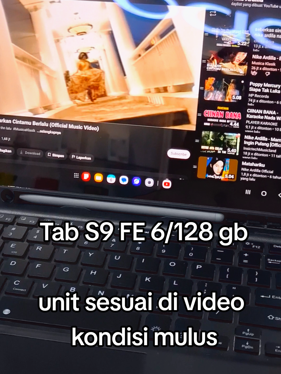 Tab S9 FE 6/128 gb wifi only  unit sesuai divideo mulus nominus lokasi sidoarjo kota  minat bisa dm/wa  #jualbelihpmurah  #sidoarjo  #tabs9fe  #for 