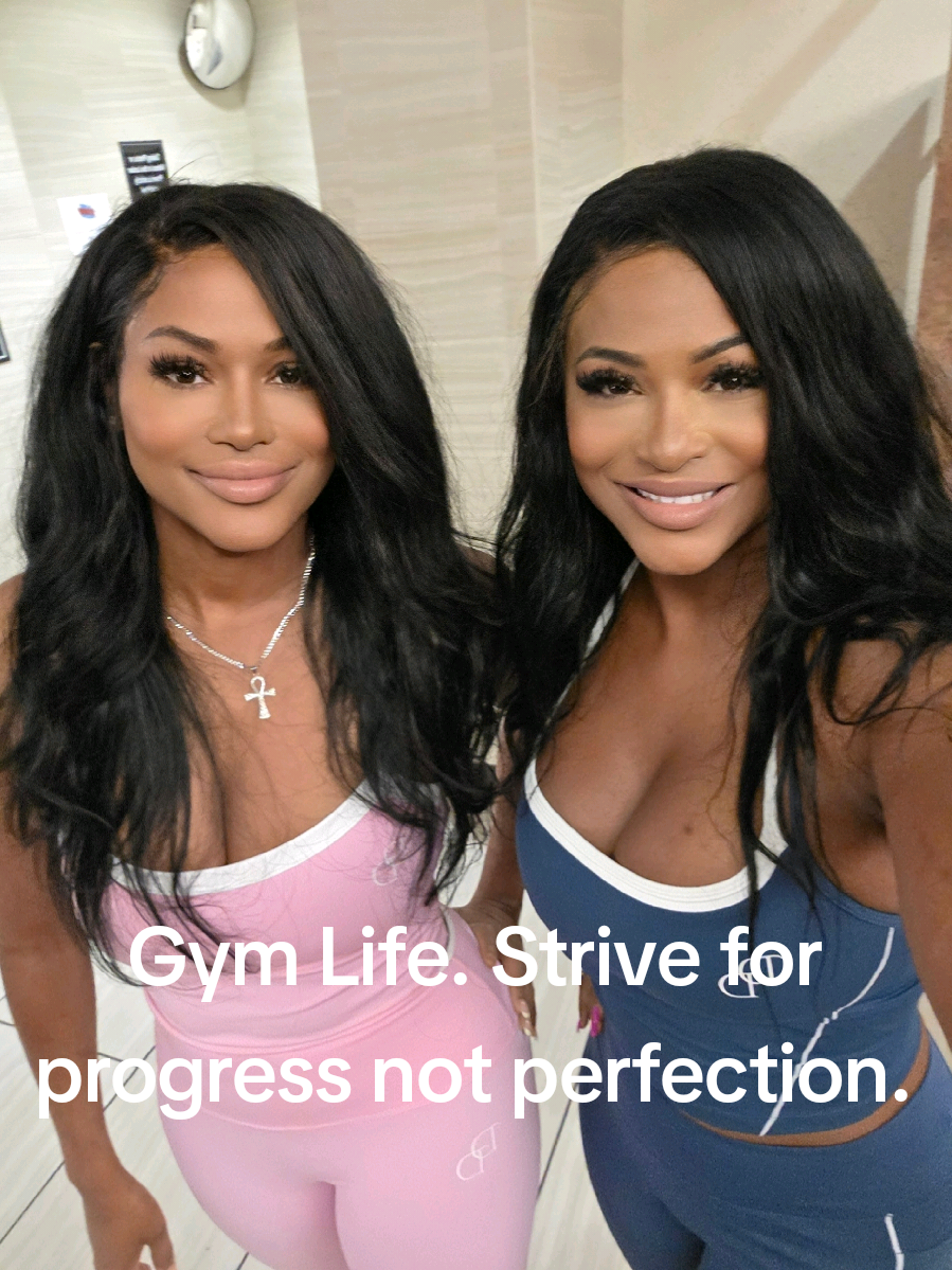 Gym Life. Strive for progress not perfection. Love my accountability partner. #twin #motivation #gym #workout 