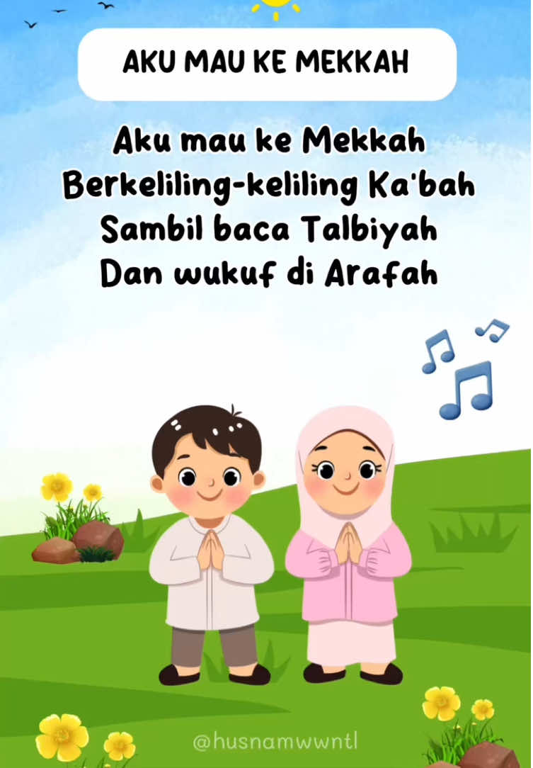 Lagu Aku Mau Ke Mekkah #laguanak #laguislami #mekkah #kontenislami #kontenedukasi 