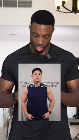Don’t let social media deceive you. Even this guy’s first pic is an top 5% level physique, yes AFTER 10 years.  Lighting, body fat percentages will of course improving the aesthetic and look of your physique.  If you’ve been training for a while and not quite seeing the separation you’d like - then you may want to consider a cut to ensure you are holding less fat and can reveal much of muscular development.