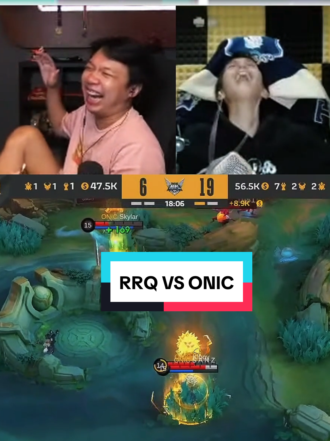RRQ VS ONIC GAME 2 | MPL ID S16 | REGULAR SEASON | Reaction #MLBBNEXT2025 #SeasonsEndGiveaway #rrqhoshi #onicesport #fypシ゚ 
