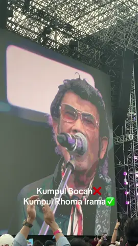 Replying to @nah🪞 ini lebih lucu kak nonton sampe habiss Rhoma Irama nyanyi lagu Kumpul Bocah 😭😭 pecah banget pestapora soneta x maliq ini