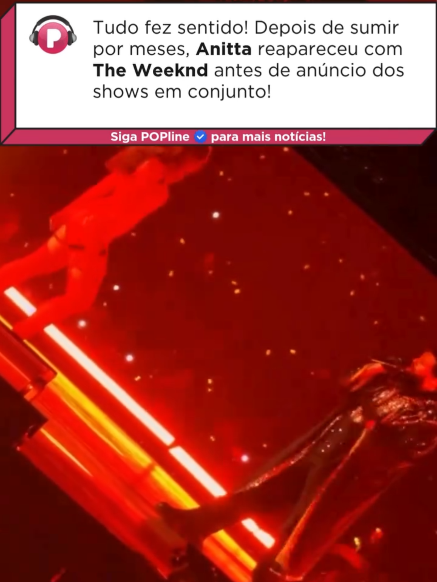 Depois de alguns meses off, #Anitta marcou presença no show do #TheWeeknd que aconteceu em San Antonio, no Texas. A aparição da cantora levantou algumas suspeitas sobre o motivo de ter feito a participação no evento, mas tudo fez sentido com o anúncio dos shows em conjunto na América Latina logo! Alguns fãs mais atentos (e até criativos) sugerem outras ligações com o anúncio, como a pose que Anitta tem aparecido em suas fotos com uma estátua no show do The Weeknd. A verdade é que a cantora não dá ponto sem nó e mostrou que está preparada para seguir com sua dominação mundial, conquistando artistas e países com seu talento e estratégias de marketing! O que será que veremos em seguida? Já estamos atentos pelos próximos passos!