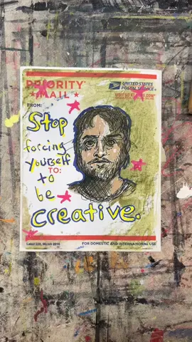 Stop forcing yourself to be creative.  #artist #art #drawing #painting #sketchbook #artschool #retiredartist #artstudent 