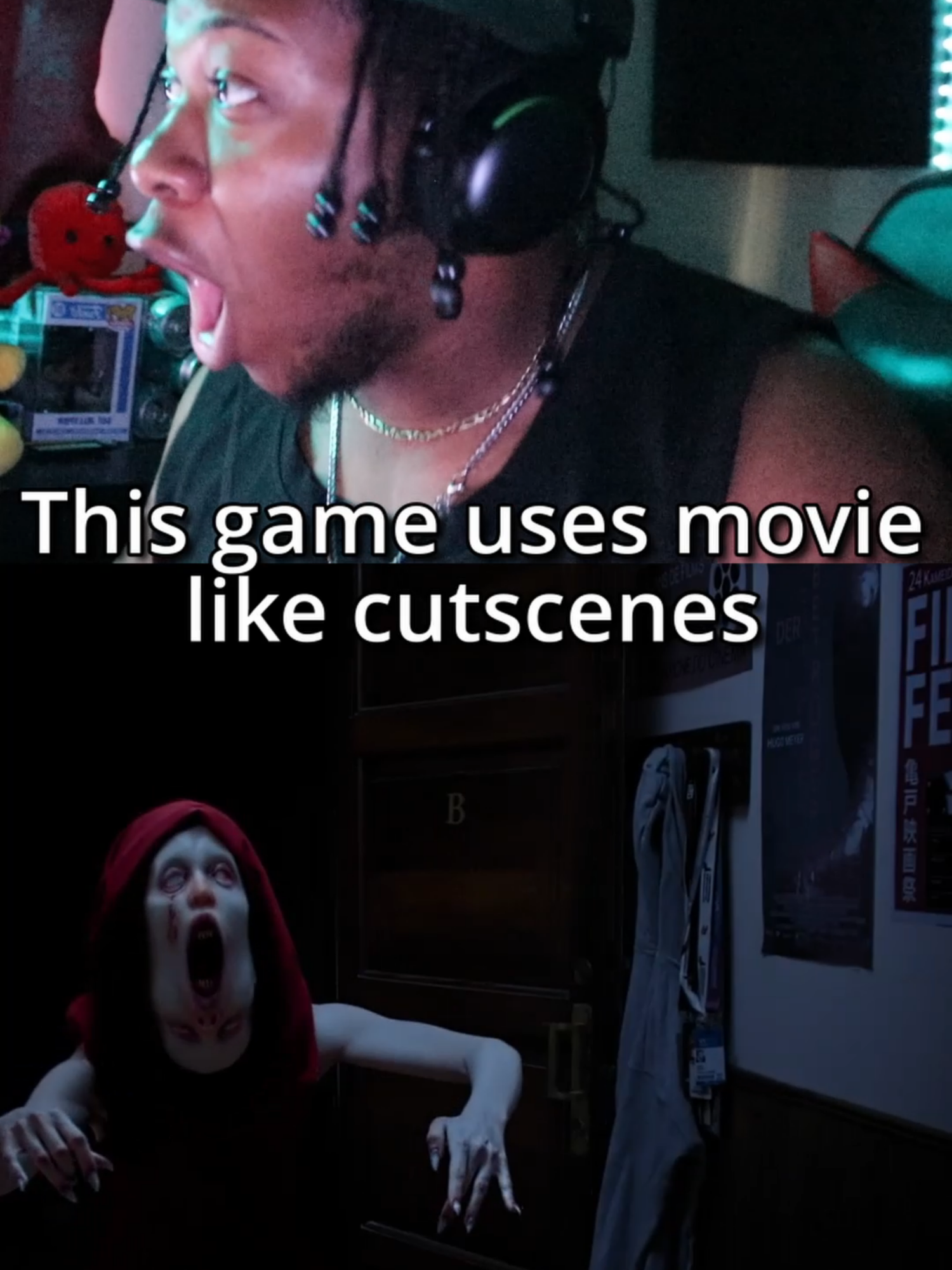 Did this game just turn into a movie? #horrogame#horrorfilm #horrormovie #tenebrissomniagame #horrorgaming