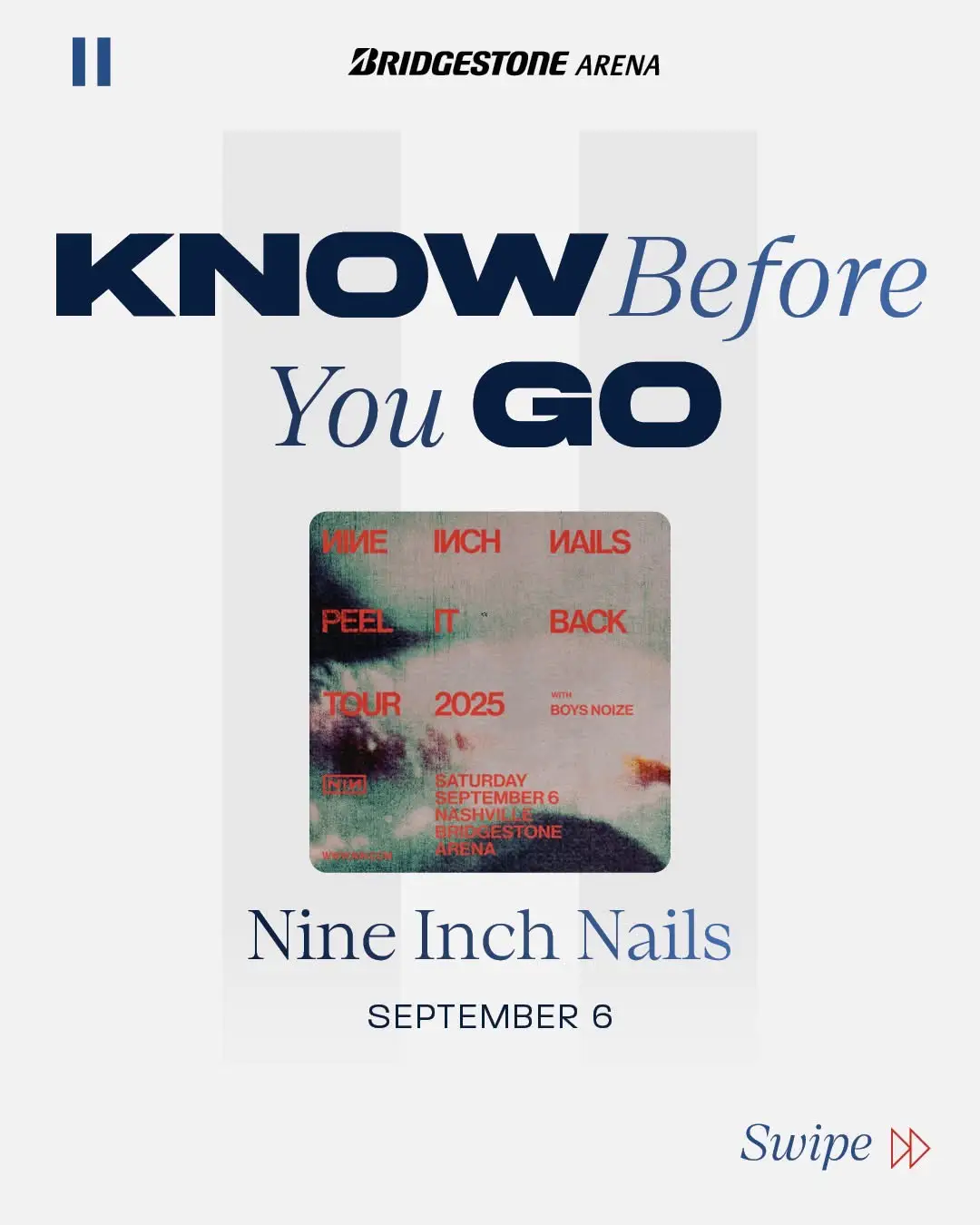@Nine Inch Nails tonight at bridgestonearenaofficial  • • #band #genre #rock #alternative #AltRock                   smashville   