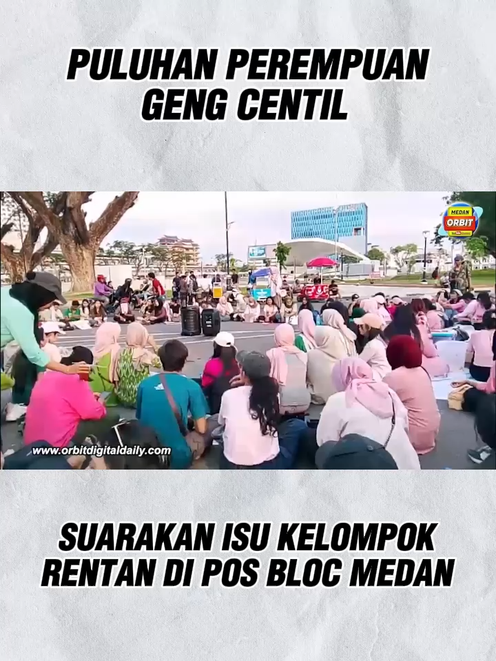 Kelompok Rentan Memukul Mundur Rezim Kekerasan menggelar aksi damai di depan Pos Blok Jalan Pos, Kecamatan Medan Barat, Kota Medan, Sabtu (6/9/2025) sore. Puluhan massa yang tergabung dalam Kolektif Rentan Kota Medan, mayoritas kaum perempuan, melakukan orasi sambil membawa bendera, spanduk, serta poster berisi nama 10 korban demonstrasi pembubaran DPR beberapa waktu lalu, termasuk poster aktivis Munir. Dalam aksinya, massa menampilkan berbagai kegiatan seperti melukis, membaca puisi, hingga atraksi. Mereka mengenakan atribut serba pink dan hijau sambil bergantian berorasi menyuarakan isu-isu kelompok rentan yang dinilai masih kurang mendapat perhatian publik. Koordinator aksi, Annisa Shereen, menjelaskan bahwa kegiatan tersebut merupakan bentuk solidaritas atas berbagai ketidakadilan dan regulasi yang belum berpihak pada rakyat kecil maupun kelompok rentan. #medanorbit #sumaterautara Video Lainnya Tonton di Youtube Medan Orbit Baca Juga Berita Lainnya di https://orbitdigitaldaily.com/
