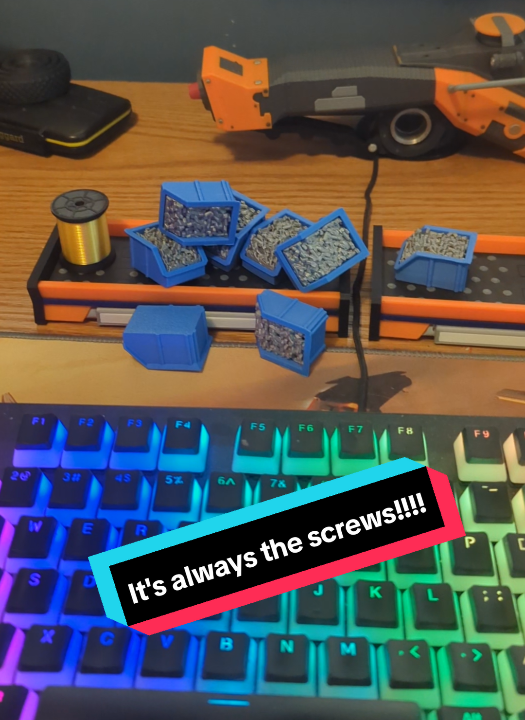 Replying to @steven.wiens2  Why??? Why did it have to be screws???  #satisfactory #3dprinting 