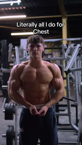 Literally all I do for chest. @AYBL code HARLEY #natty #chestworkout #GymTok 