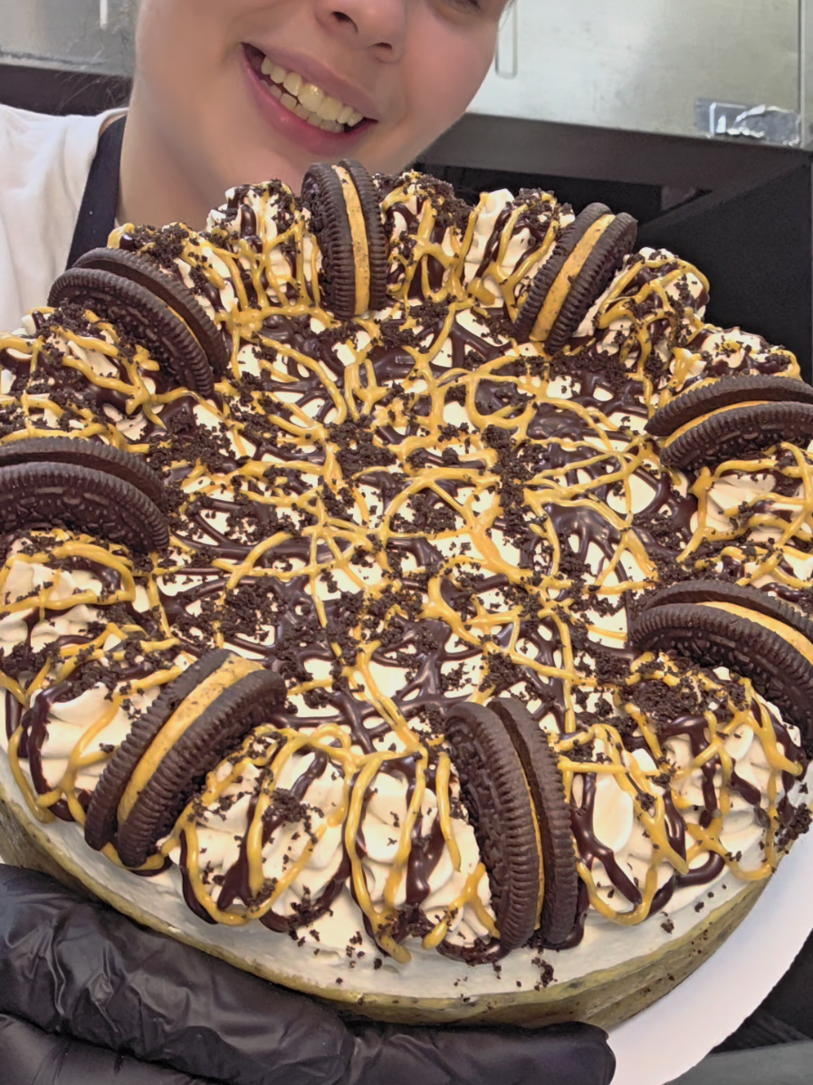 Oreo Reese's cheesecake brownie is dropping next week. 😋😋 #desserts #cheesecake #baker #viral #viral 