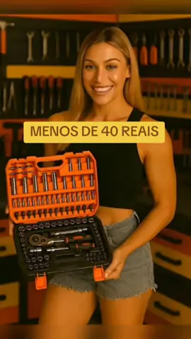 Maleta de Ferramentas 46peças.  #Ferramentas #acessórios #útil #homem #emcasa 
