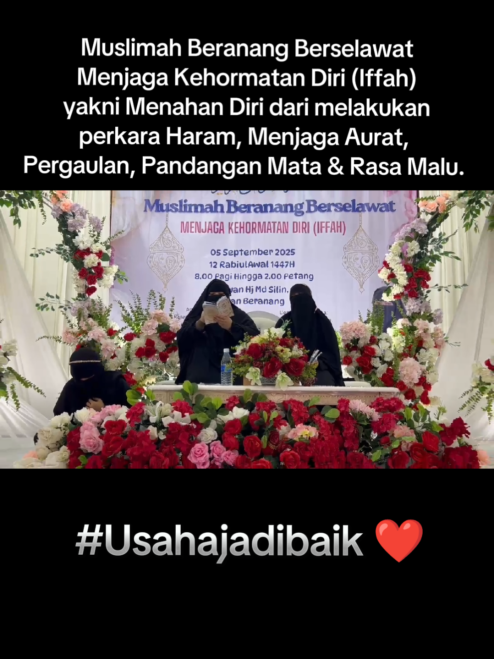 Moga Allah Redho dan Berkati , Jumpa Lagi Bidadari di Program seterusnya bulan Oktober #foryou #majlisilmu #fyp #sholawat #fypviral 