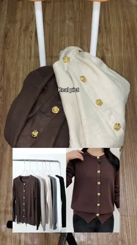 Tersedia 4 warna: Cream, Espresso, Taupe, Black. CO (🍊) ‘byclottin’ atau klik link di bio🫶  #knitcardigan #atasanknit #atasankekinian #atasanwanit #fyppppppppppppppppppppppp 
