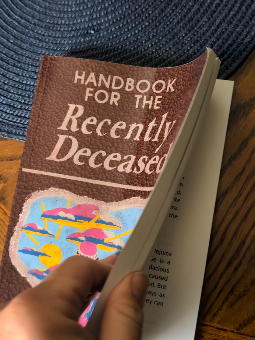Replying to @eclecticfable  Handbook for the Recently Deceased #beetlejuice #handbook #BookTok #spookyseason #Halloween 