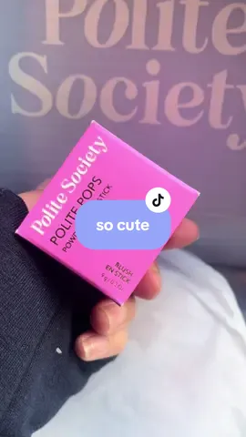 This is the cutest little blush I’ve ever seen!! #politesociety #politepops #blush 