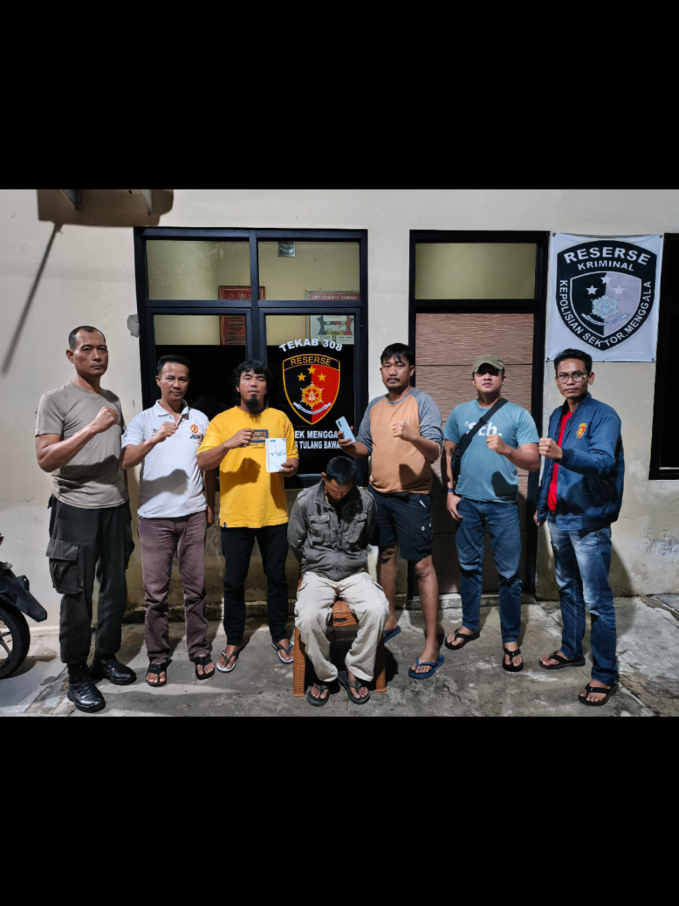 Berhasil amankan pelaku pencurian #reserse #polsekmenggala #tulangbawang #lampung #polrestulangbawang 