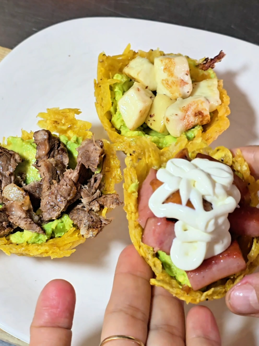 CANASTAS DE PATACON  Un almuerzo de domingo 👌  #foodtiktok #recetas #FoodLover #cocinando 