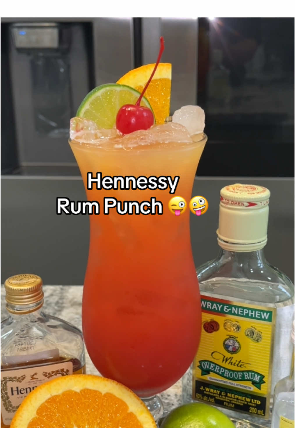 Hennessy Rum Punch 🤪😜 #fyppppppppppppppppppppppp #drinks #drink 