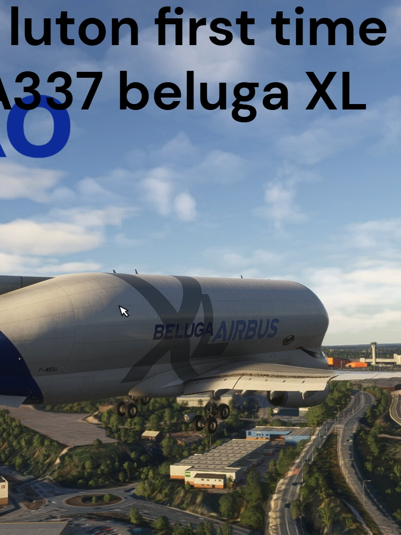 First time landing the beluga xl with @final_approach_ #viral_video #ivao #parati #foryoupagе #AIRBUS #beluga Reverse bug