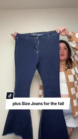 Replying to @Judi ✨ These plus size flare jeans are so good they are giving main character energy ✨ #TikTokShopRestock #plussizefashion #fallfashion #plussizejeans 
