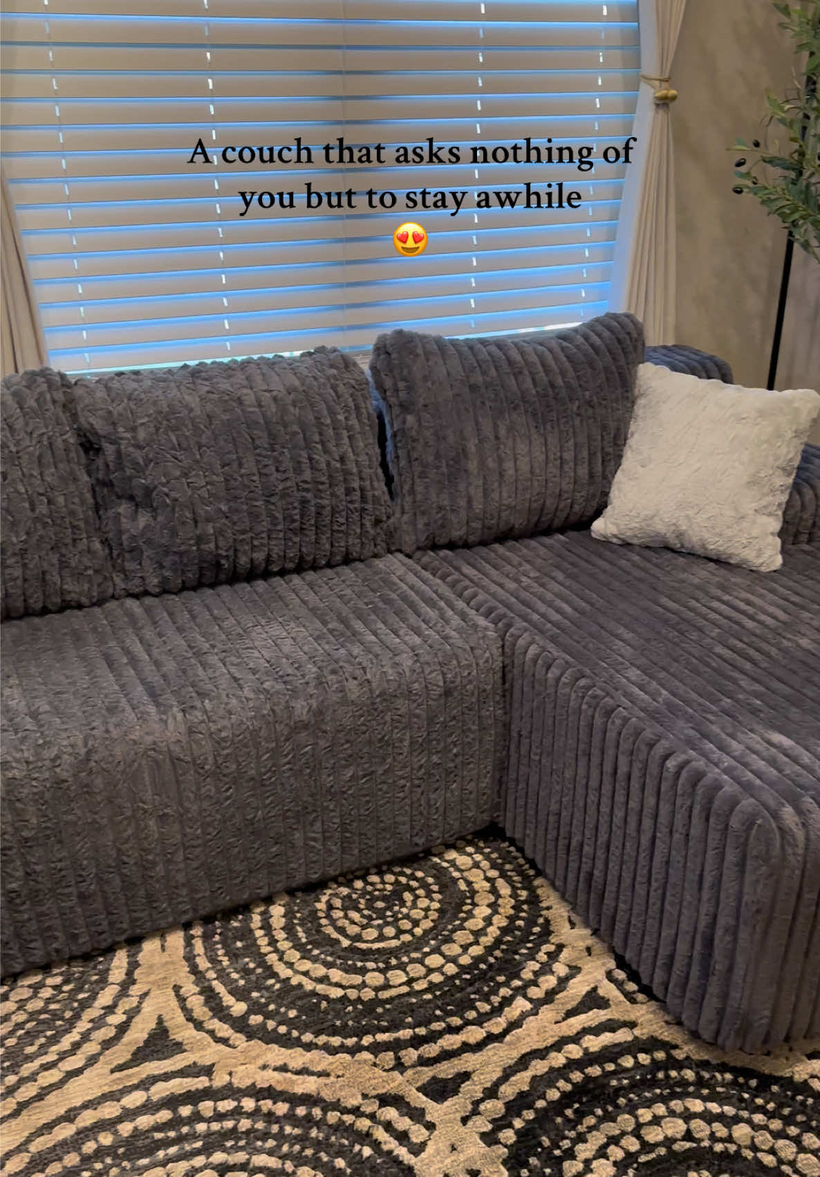 This couch is giving cloud with zero spine 😍 Comes in multiple different colors and sizes; link is in the video.  @HobestlukUS  #bonelesscouch #couch #lshapedcouch #couchreview #hobestluk 