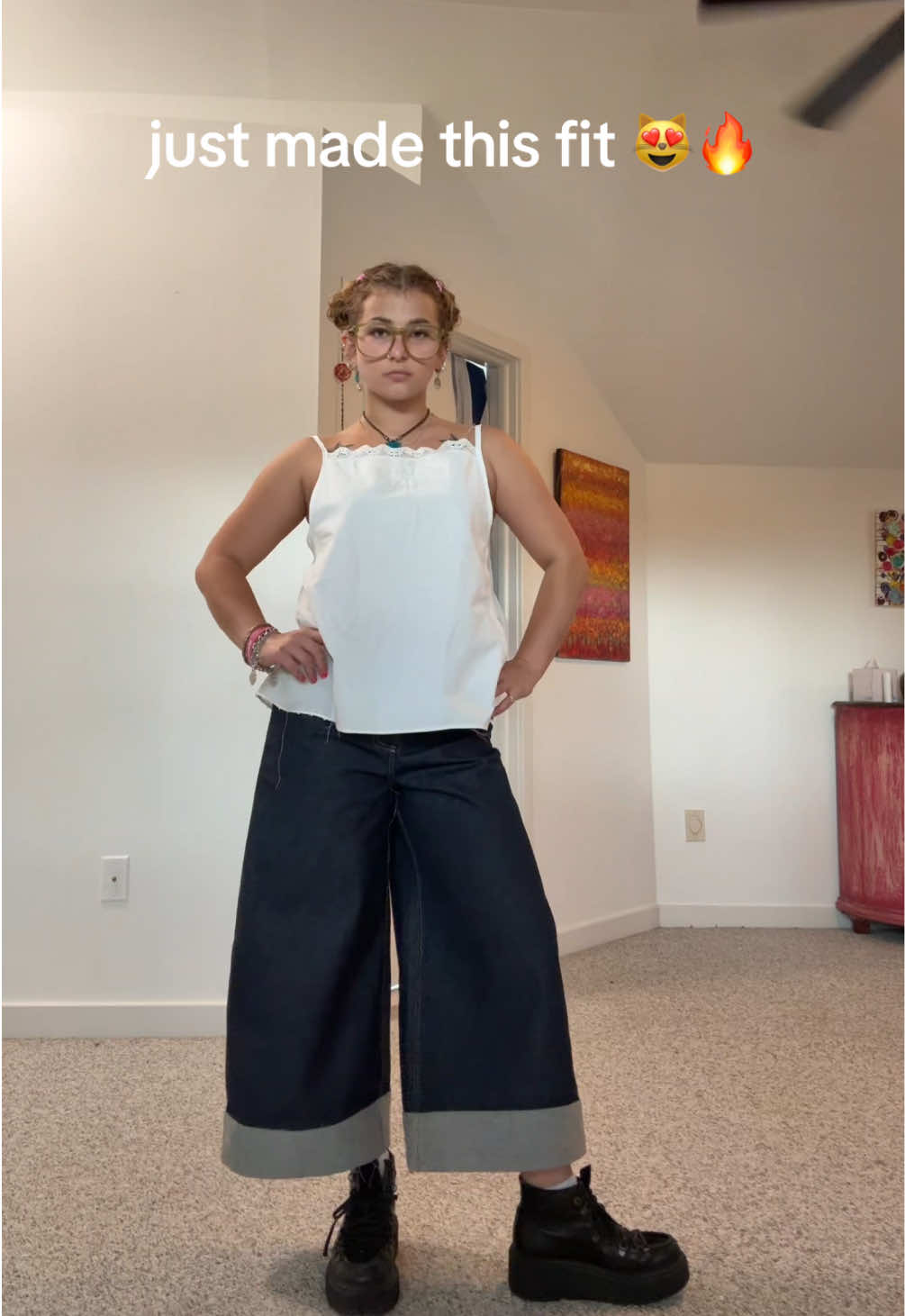 upcycled tea towels and regen denim with recycled cotton selvedge for detroit fashion week #upcycledfashion #detroit #sewing #sustainablefashion #slowfashion 