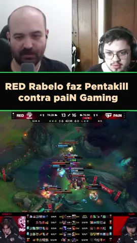 PENTAKILL DO RABELO E VIRADA DA RED! A Matilha chega no match point na MD5 contra a paiN Gaming após a segunda vitória em 43 minutos de jogo! RED Canids 2 🆚 0 paiN Gaming #leagueoflegends #leagueoflegendsbr #leagueoflegendsbrasil #lolesports #lolbr   