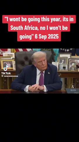 Donald Trump won't be coming to the G20 because it's in South Africa . #politics #G20 #anc #Ramaphosa #government 