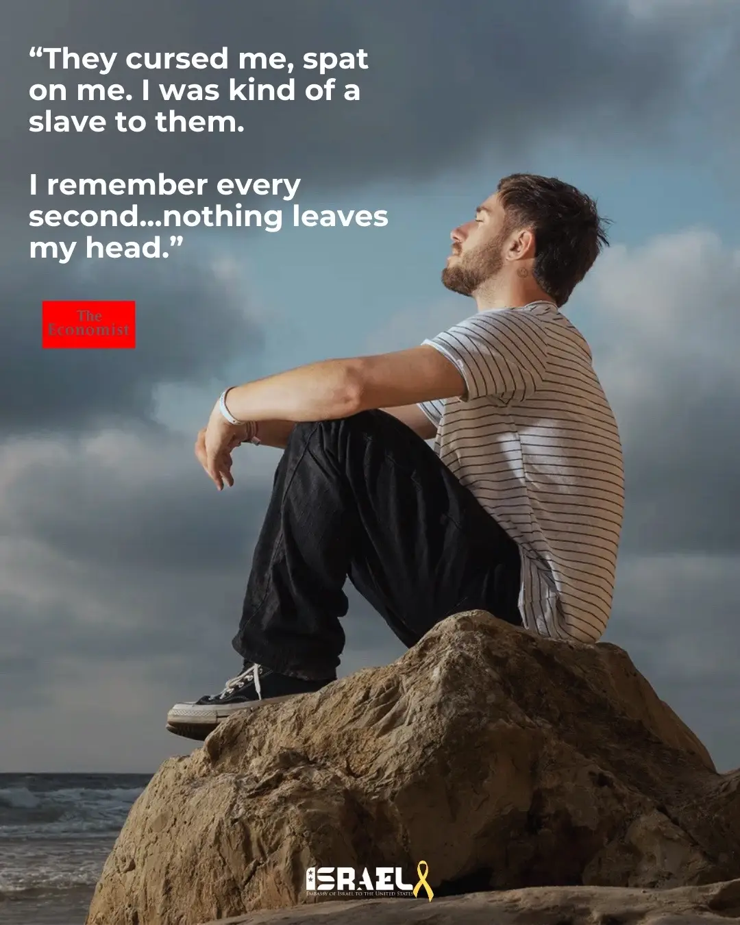 Omer Shem-Tov spent 505 in Hamas captivity, now he tells his story to @The Economist, recounting his harrowing ordeal, in the dark tunnels beneath Gaza.