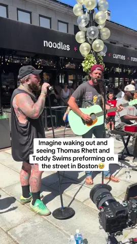 Thomas Rhett and Teddy swims in Boston#fyp #thomasrhett #teddyswims #thomasrhettmusic 